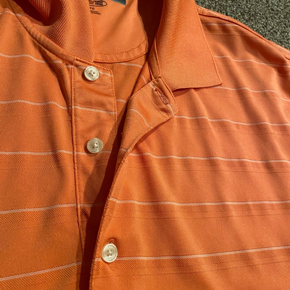 Men’s XL Dry Fit Golf Collared Orange Shirt - Picture 2 of 4